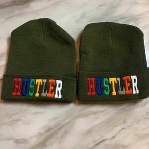 Hustler Olive Green 2 Beanie